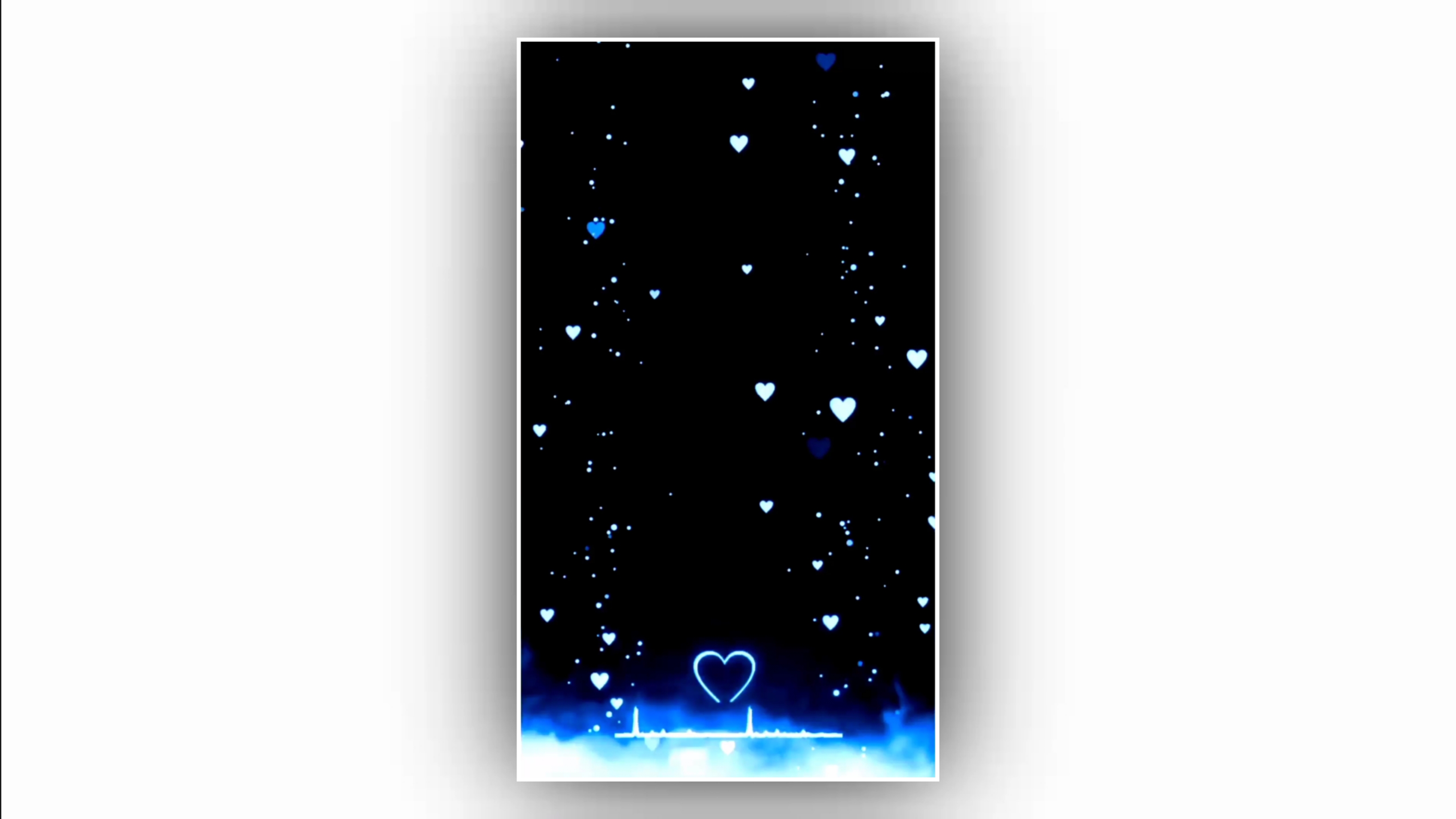 Lovely heart template Video Background lighting effect