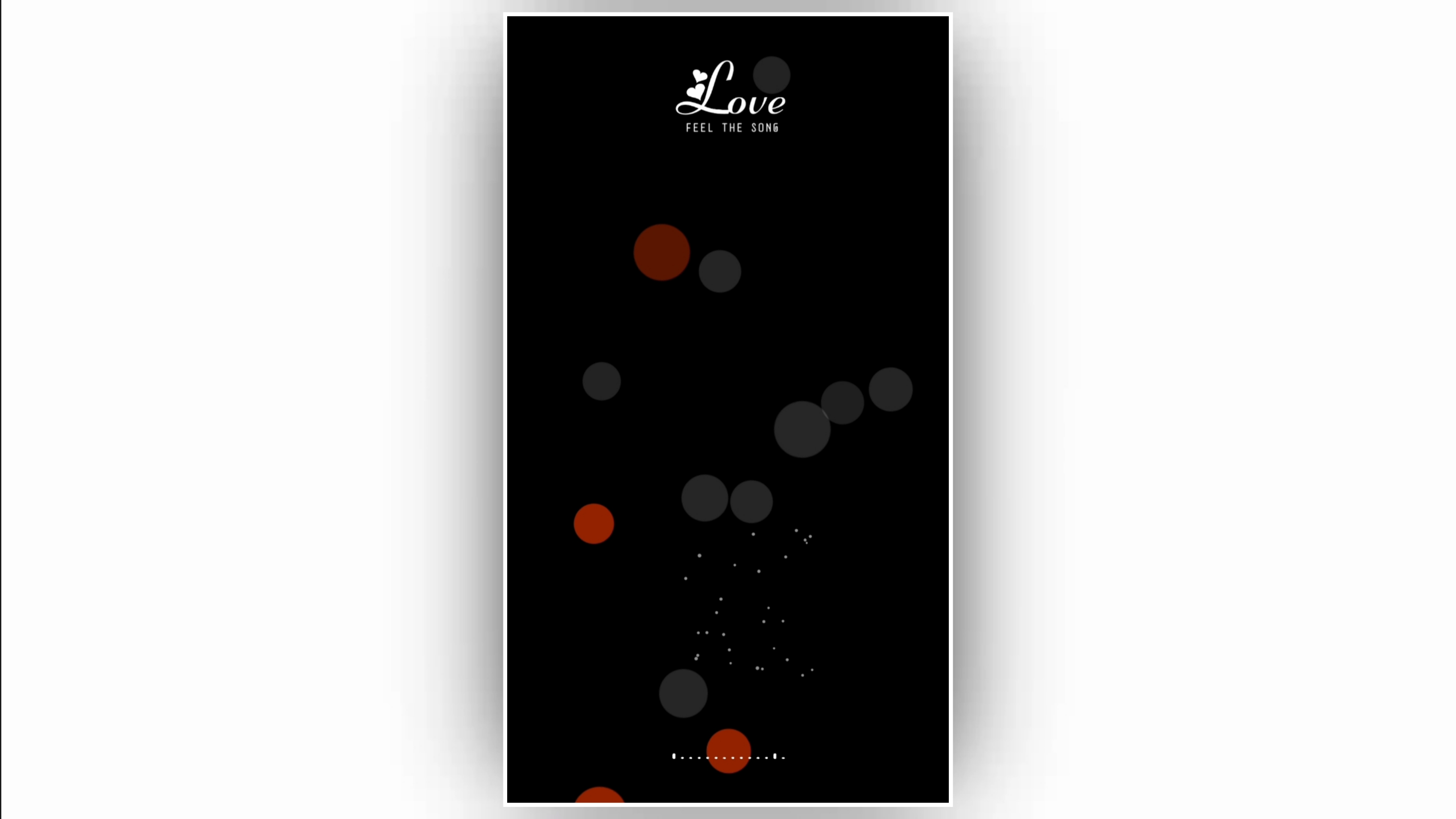 Love effect template particle black screen video