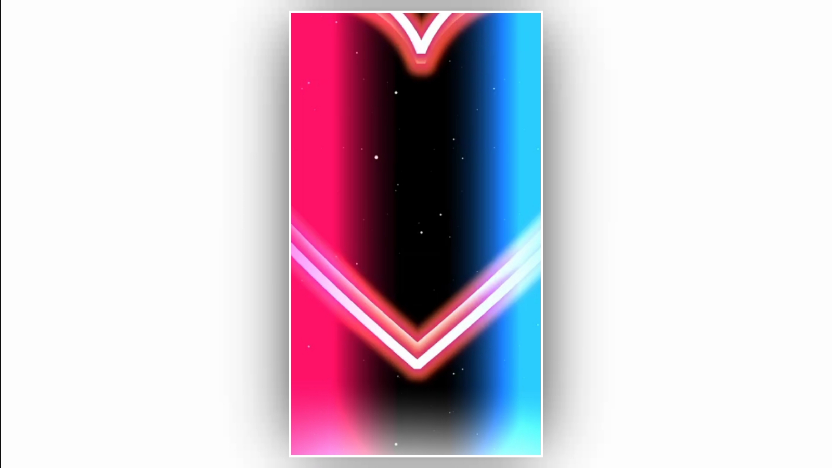 Heart glow neon lights effect black screen template