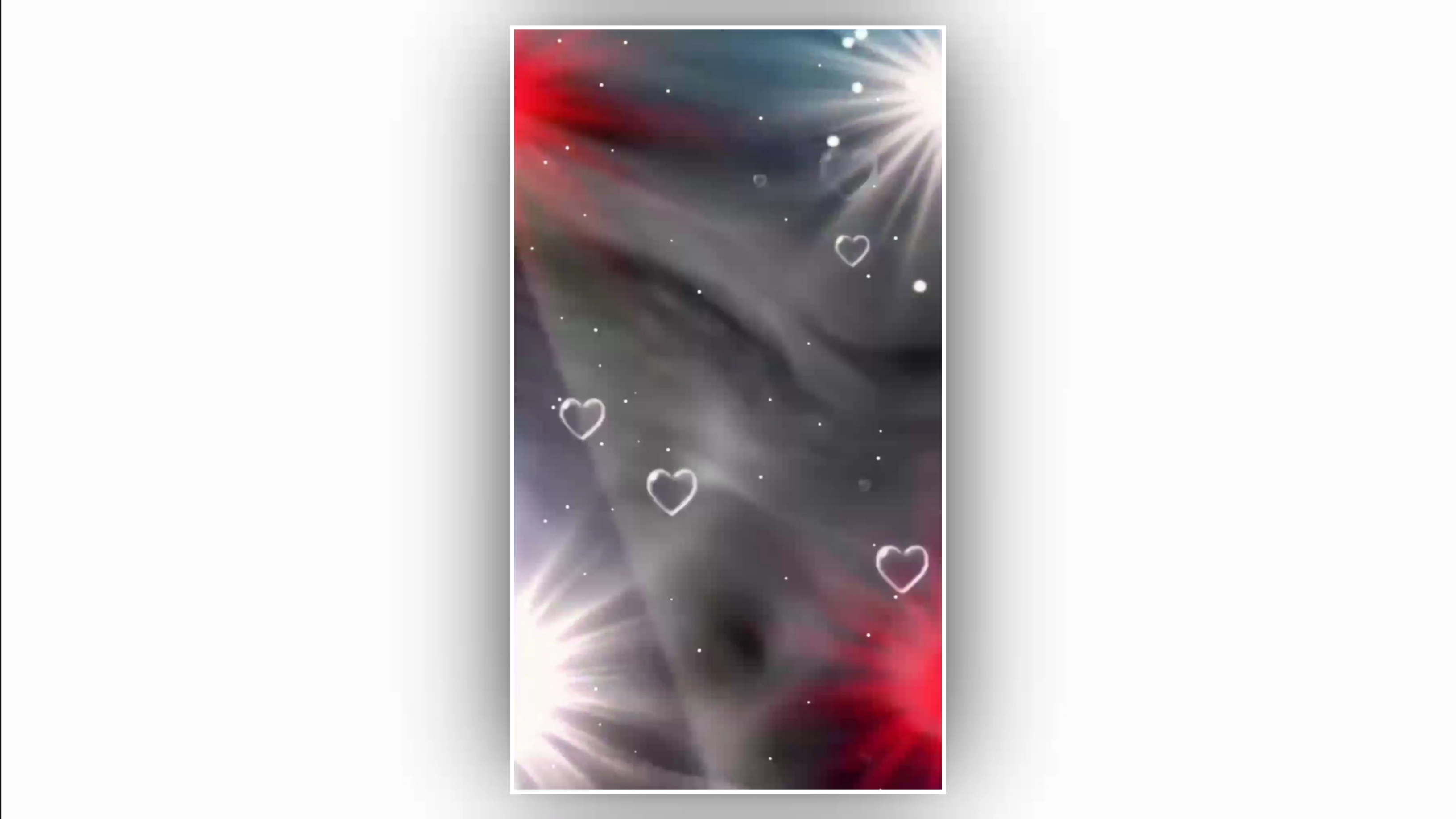 Heart template background effect black screen video