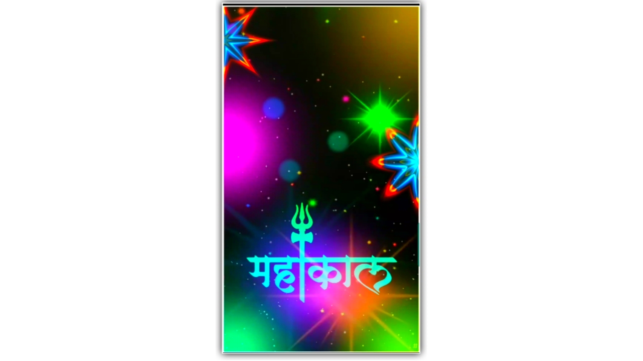 Mahakal template video background full screen video