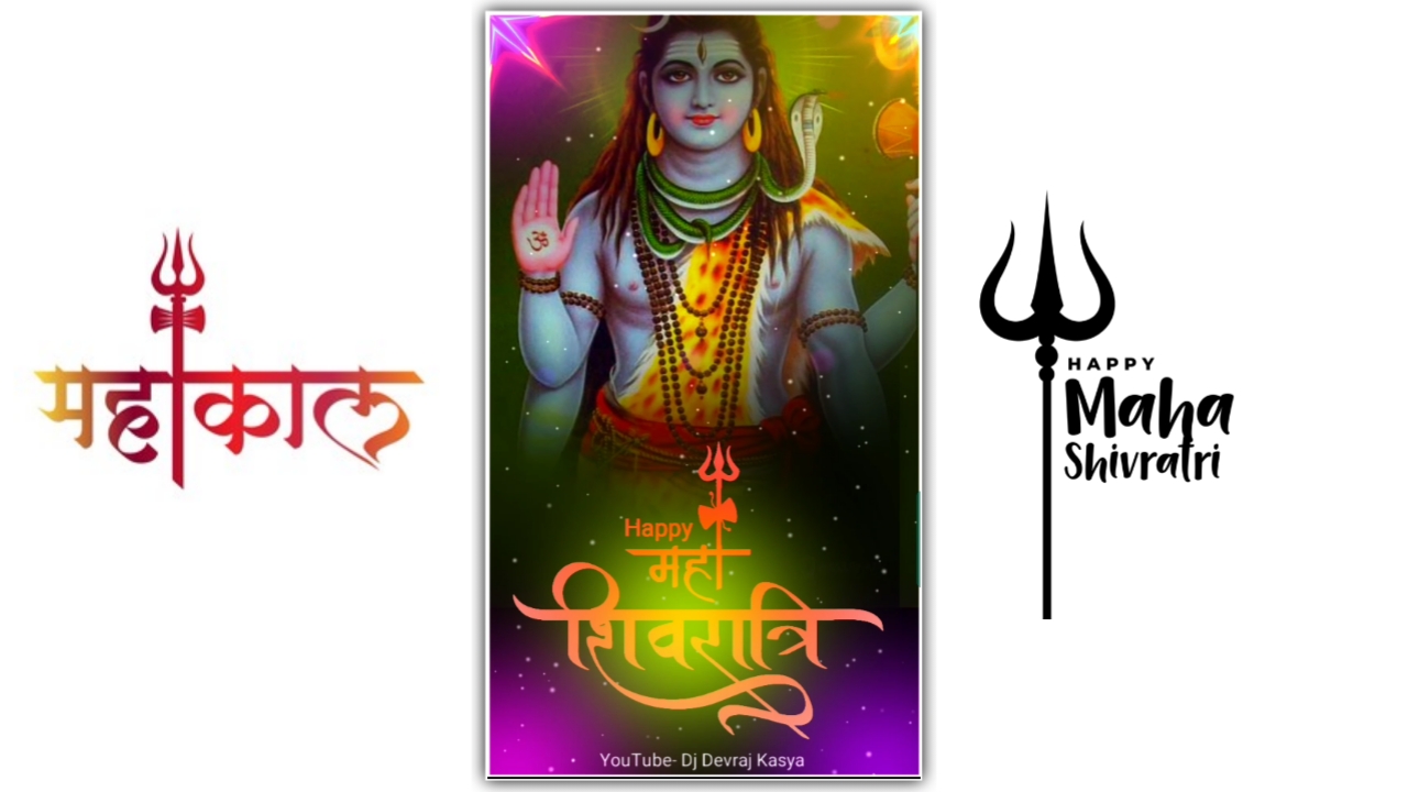 maha shivratri status template video background full screen 2023