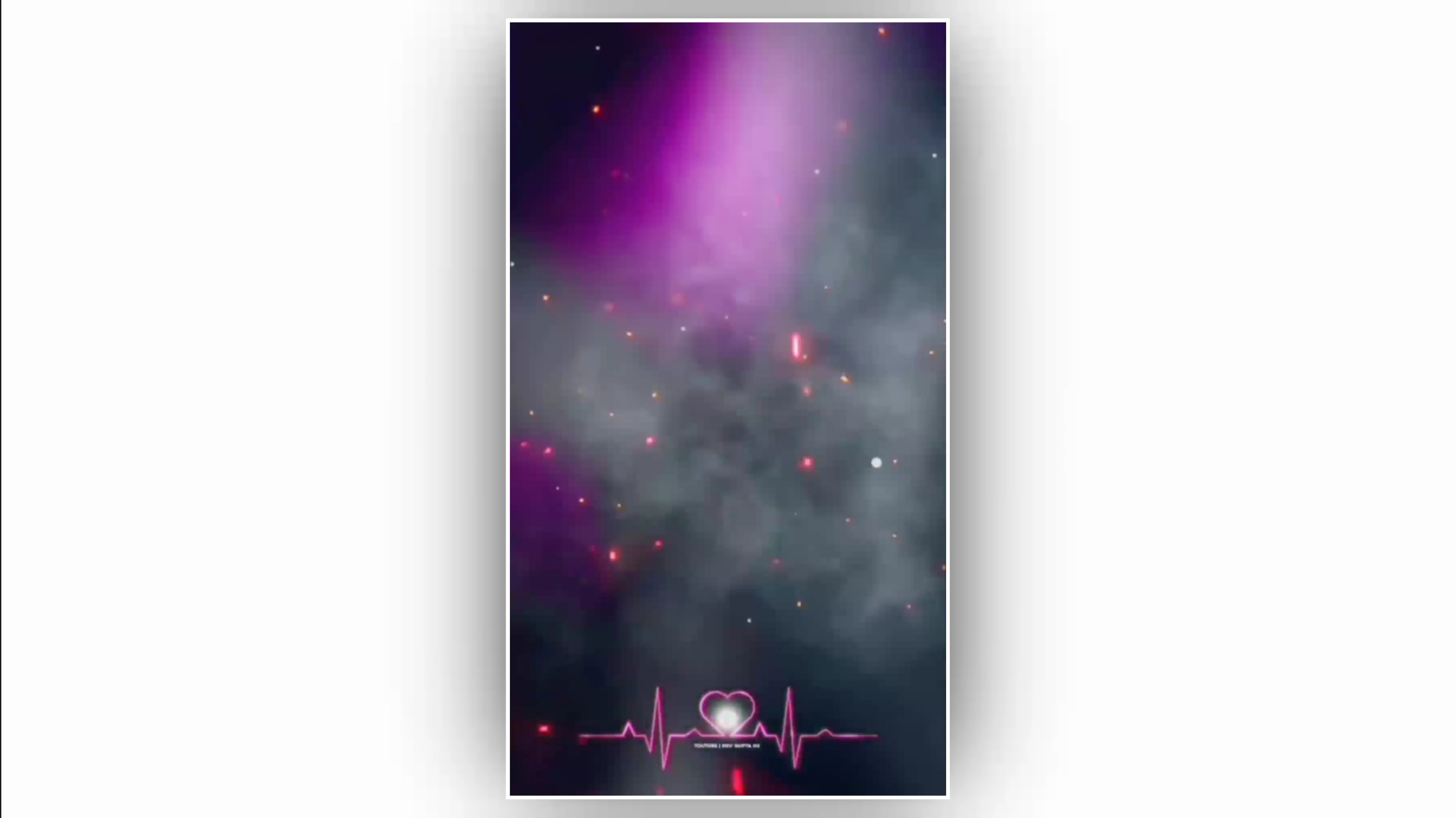 Black screen video heartbeat template Background New