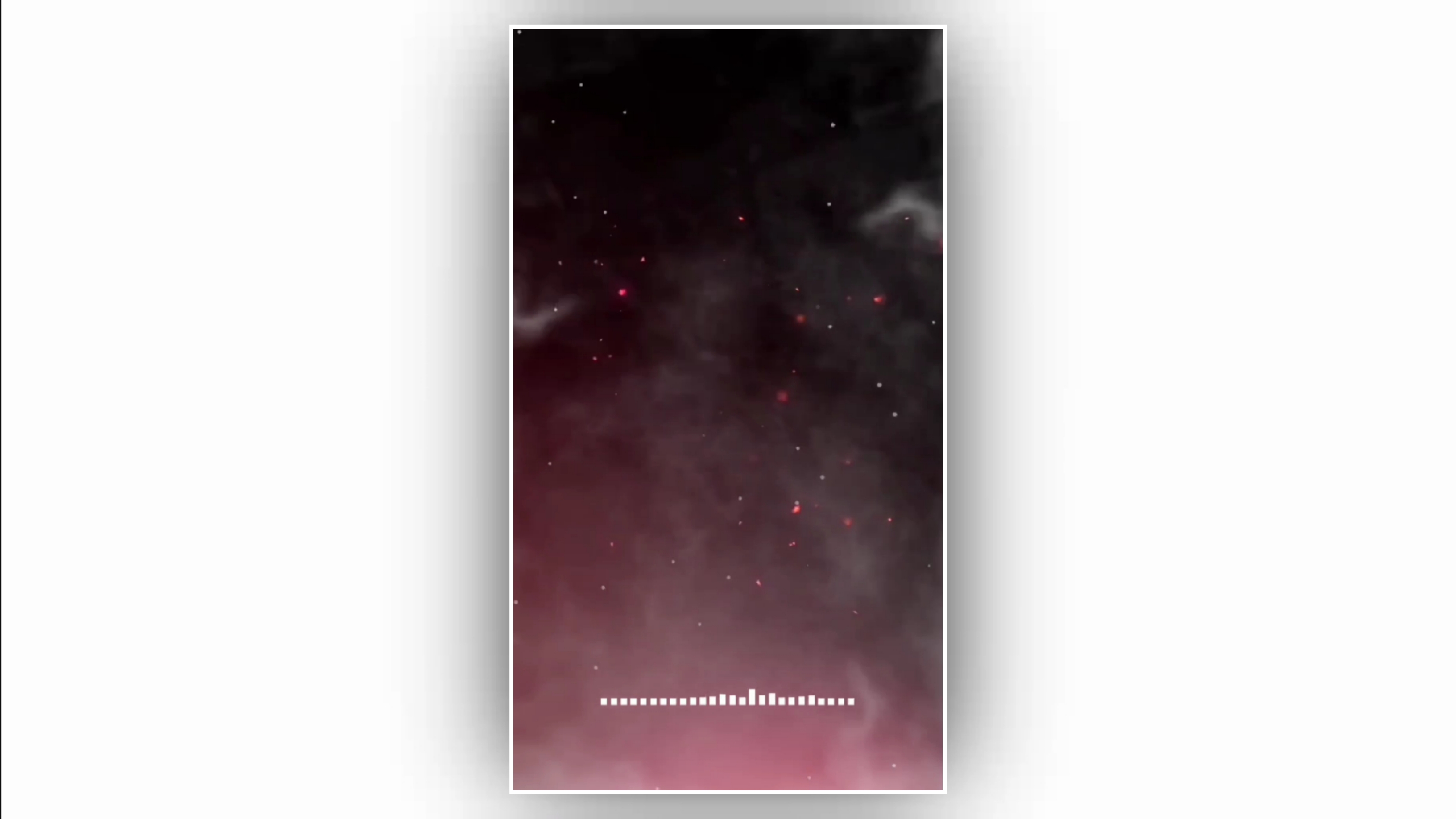 Black screen square size background video effect