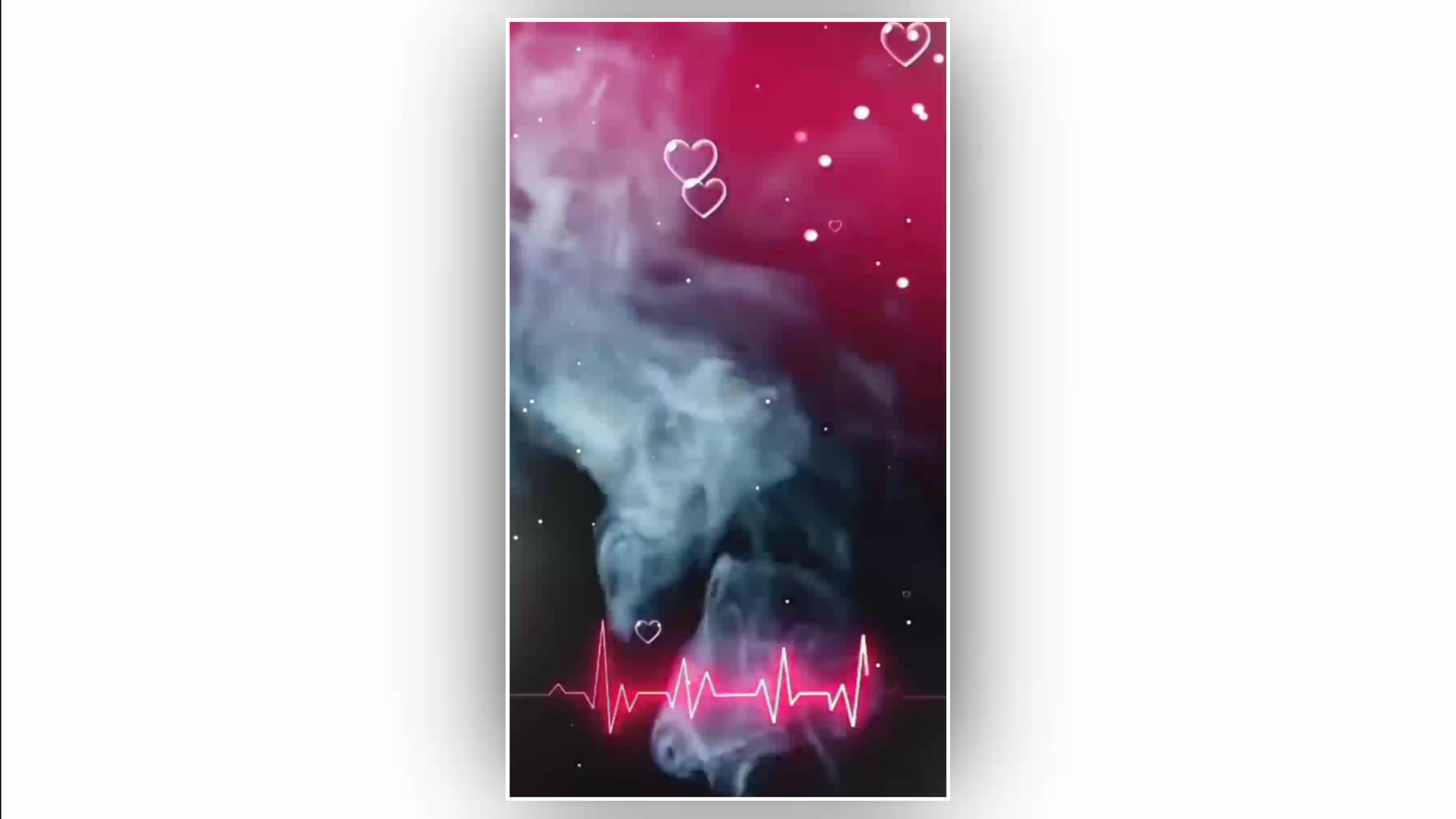 Full screen Status Video Background Heartbeat