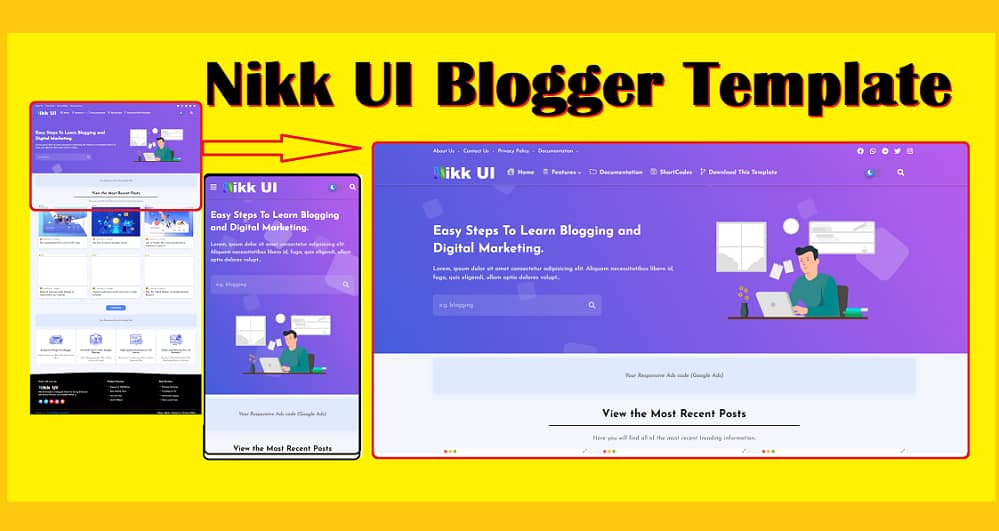 Nikk UI Blogger Template Free Download