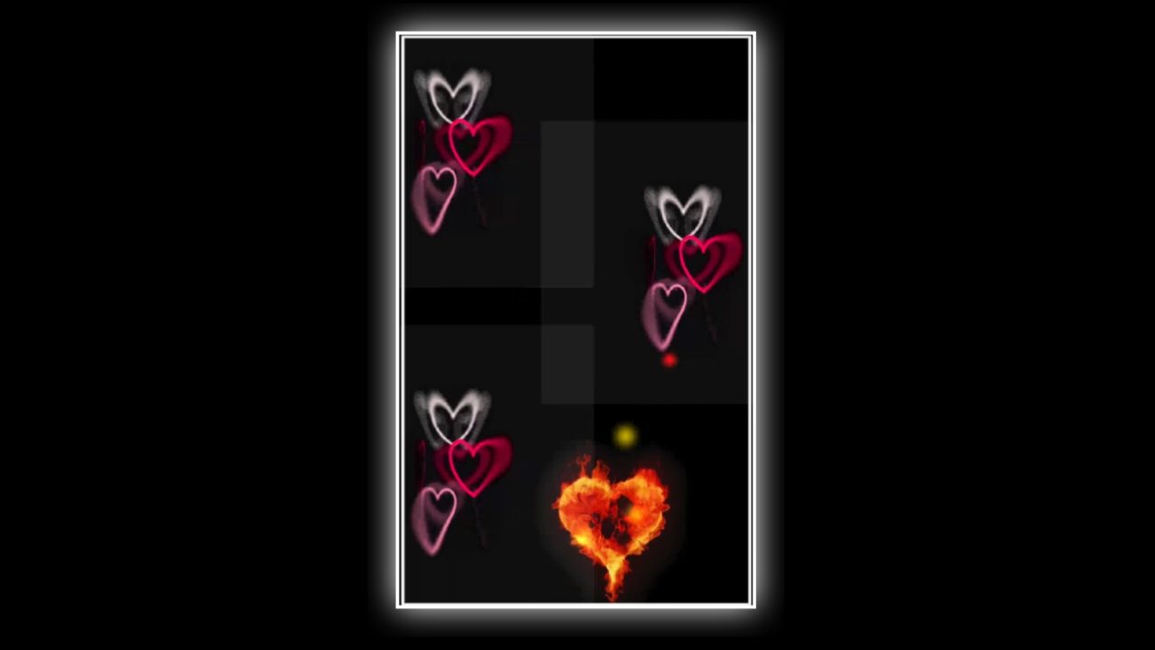 Black Screen Heart'effect Kinemaster Template Download 2023